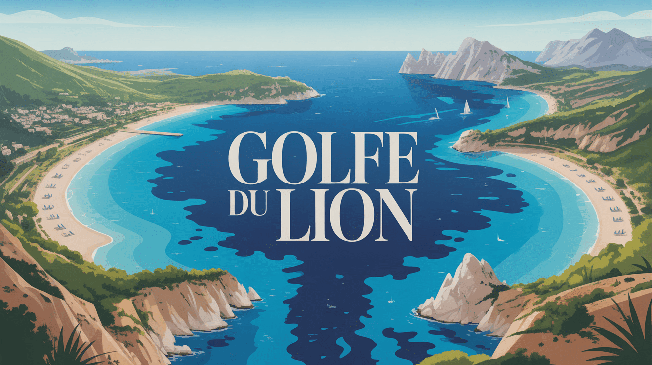 Vue aérienne du Golfe du Lion