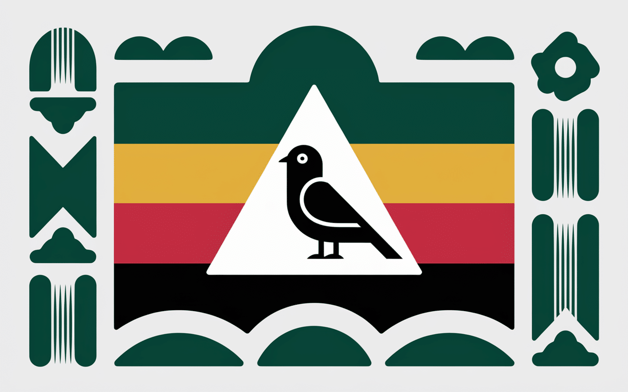 Drapeau et éléments du Zimbabwe
