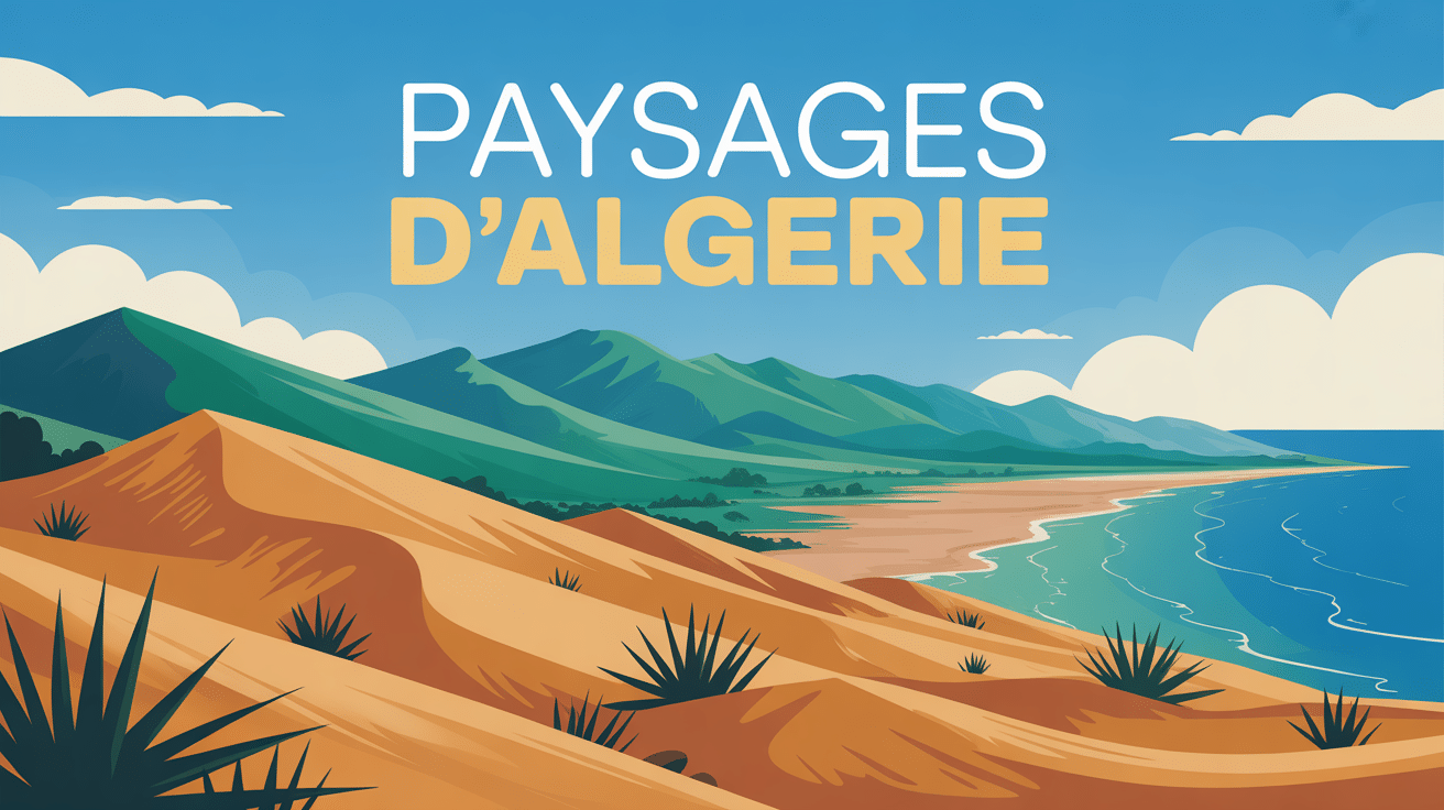 Illustration composite paysage Algérie