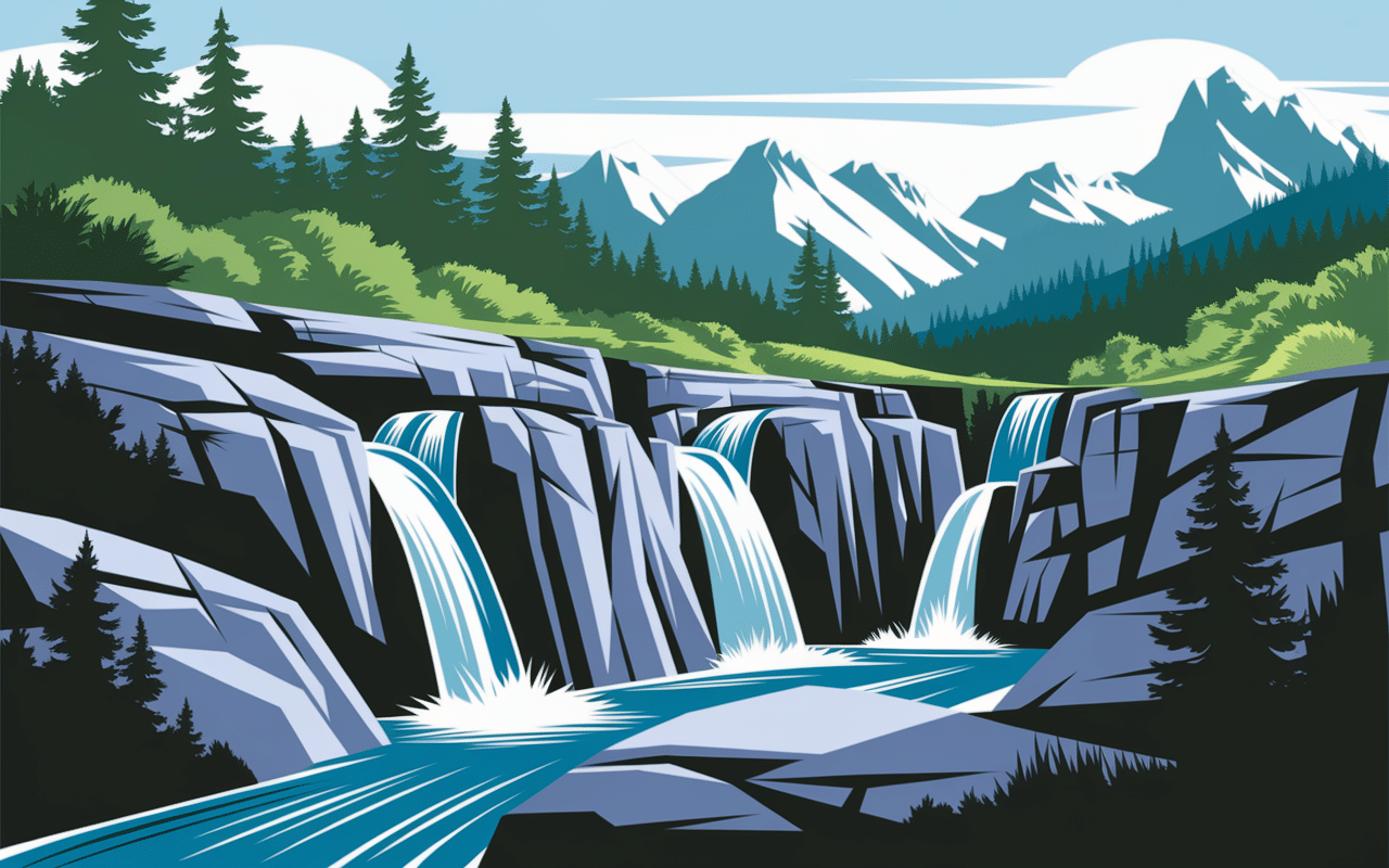 Présentation des cascades et vasques