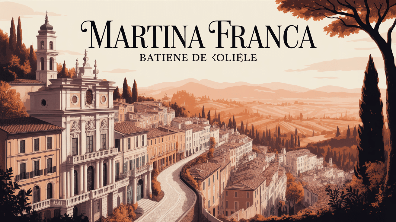 Vue panoramique de Martina Franca, architecture baroque