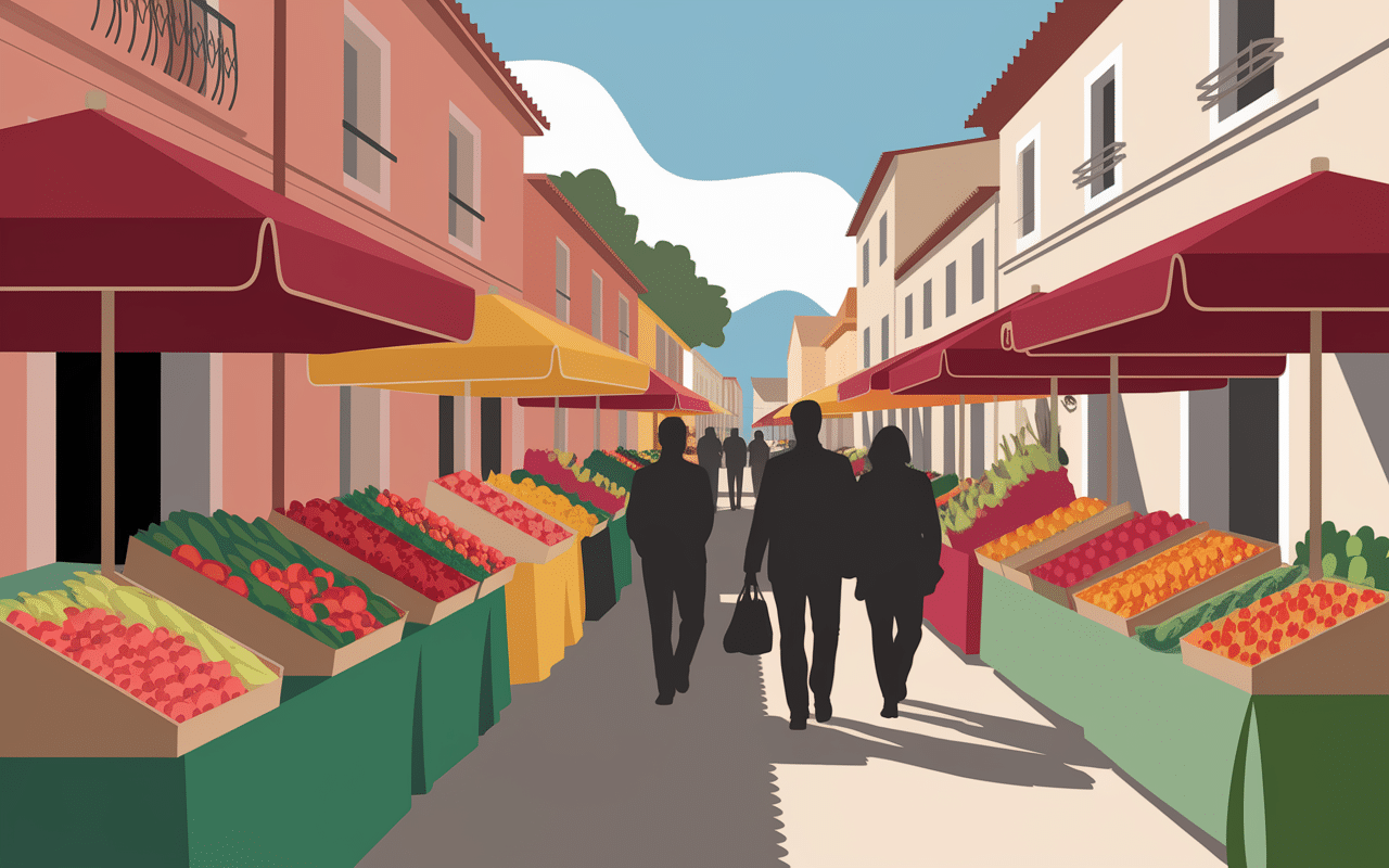 toulon blog illustration marché provençal méditerranéen