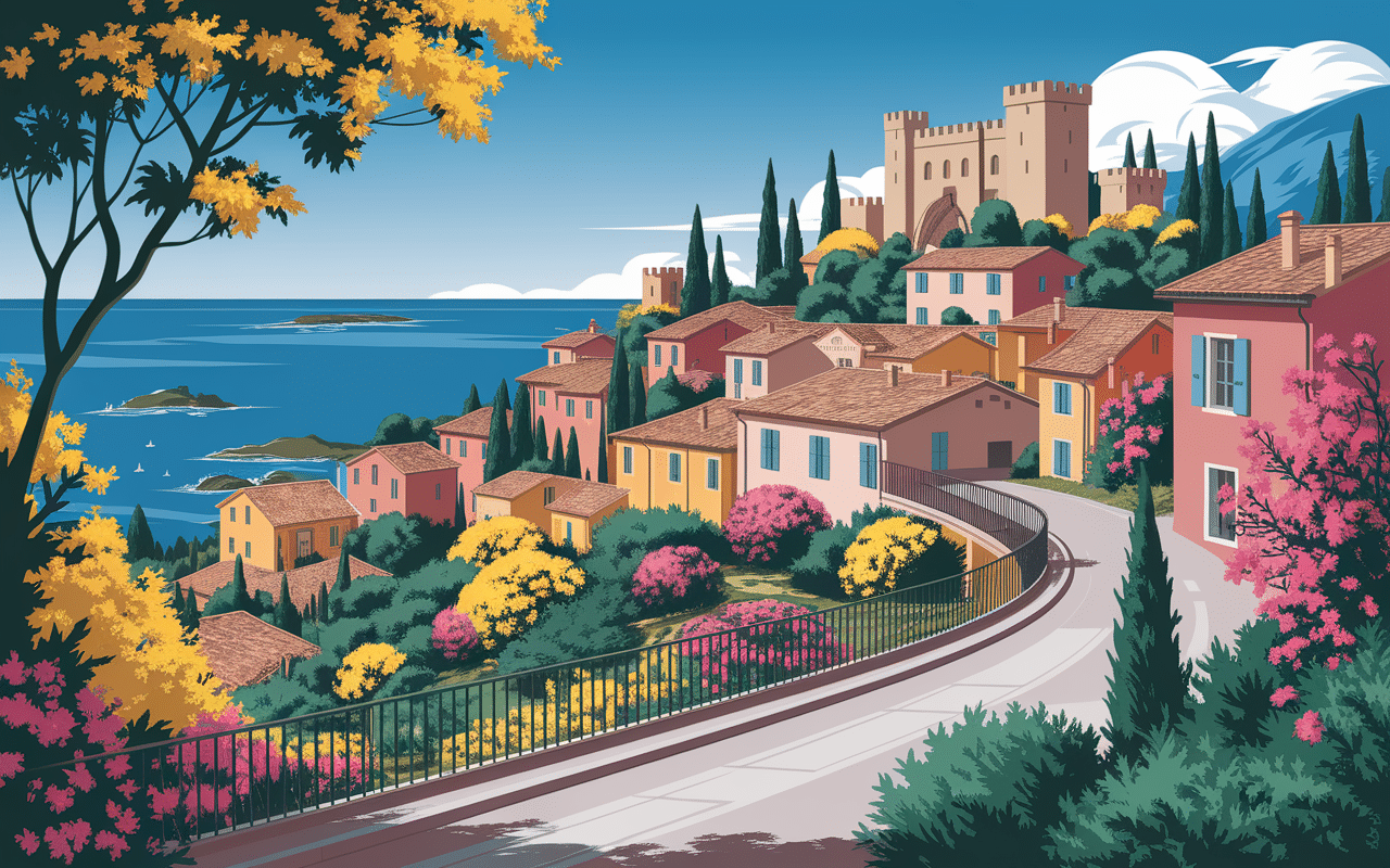 Bormes-les-Mimosas plus beau village autour de Hyères