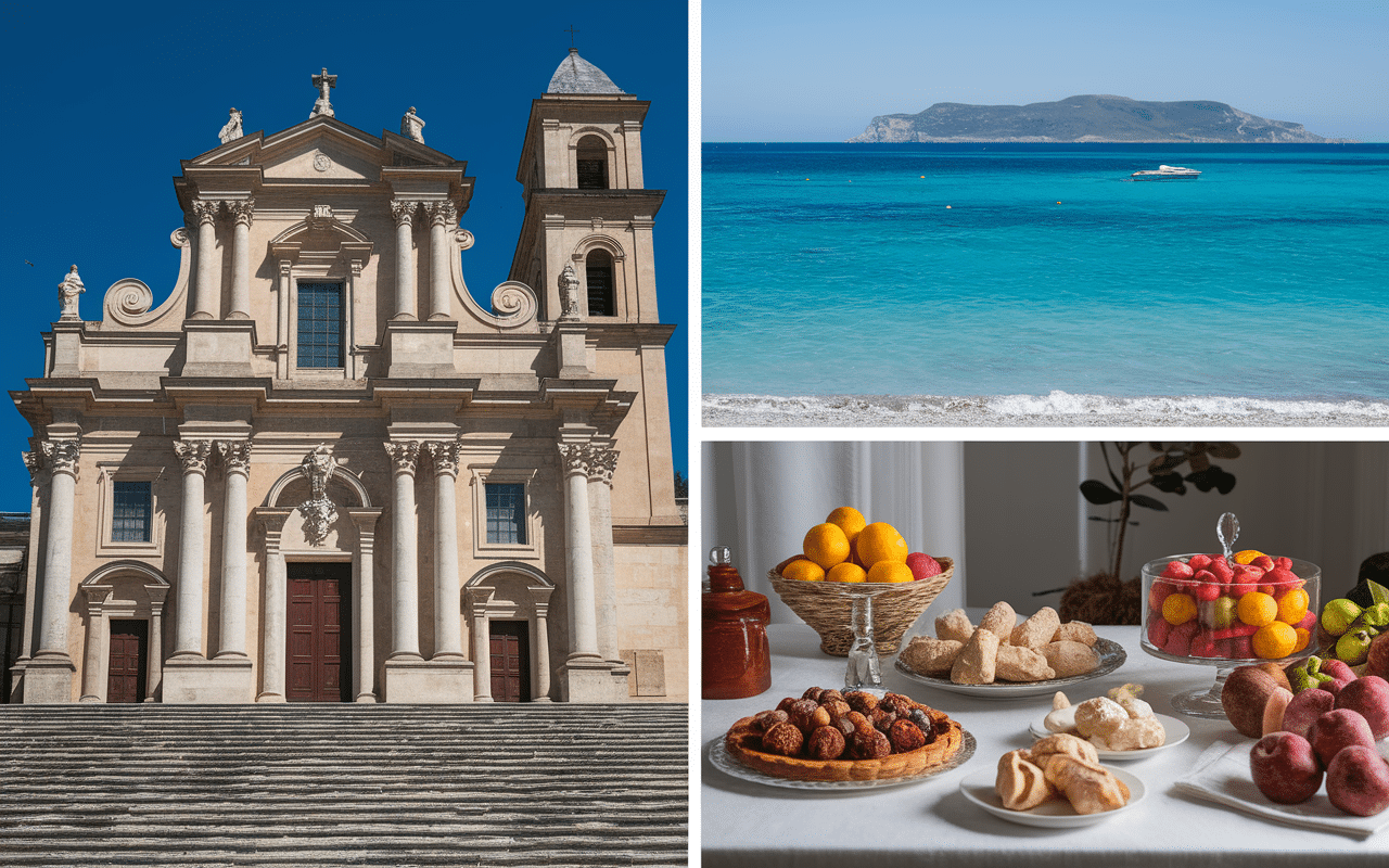 cathédrale plage cuisine noto sicile