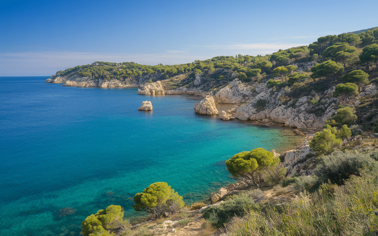 paysage naturel plage naturiste du saint-selon provence