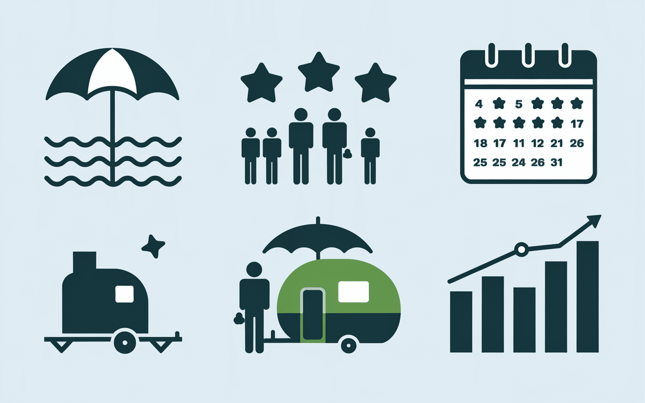 facteurs variation prix camping en croatie infographie