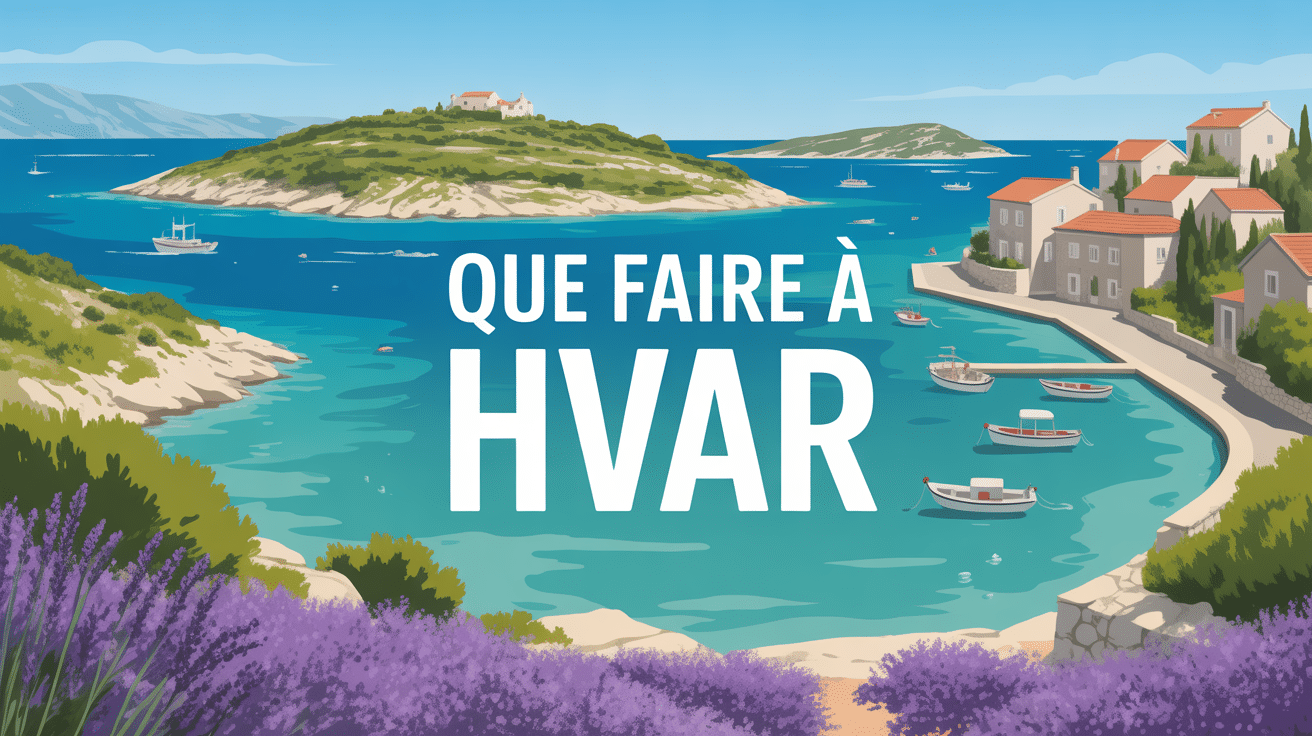 Que faire à Hvar vue panoramique de l'île