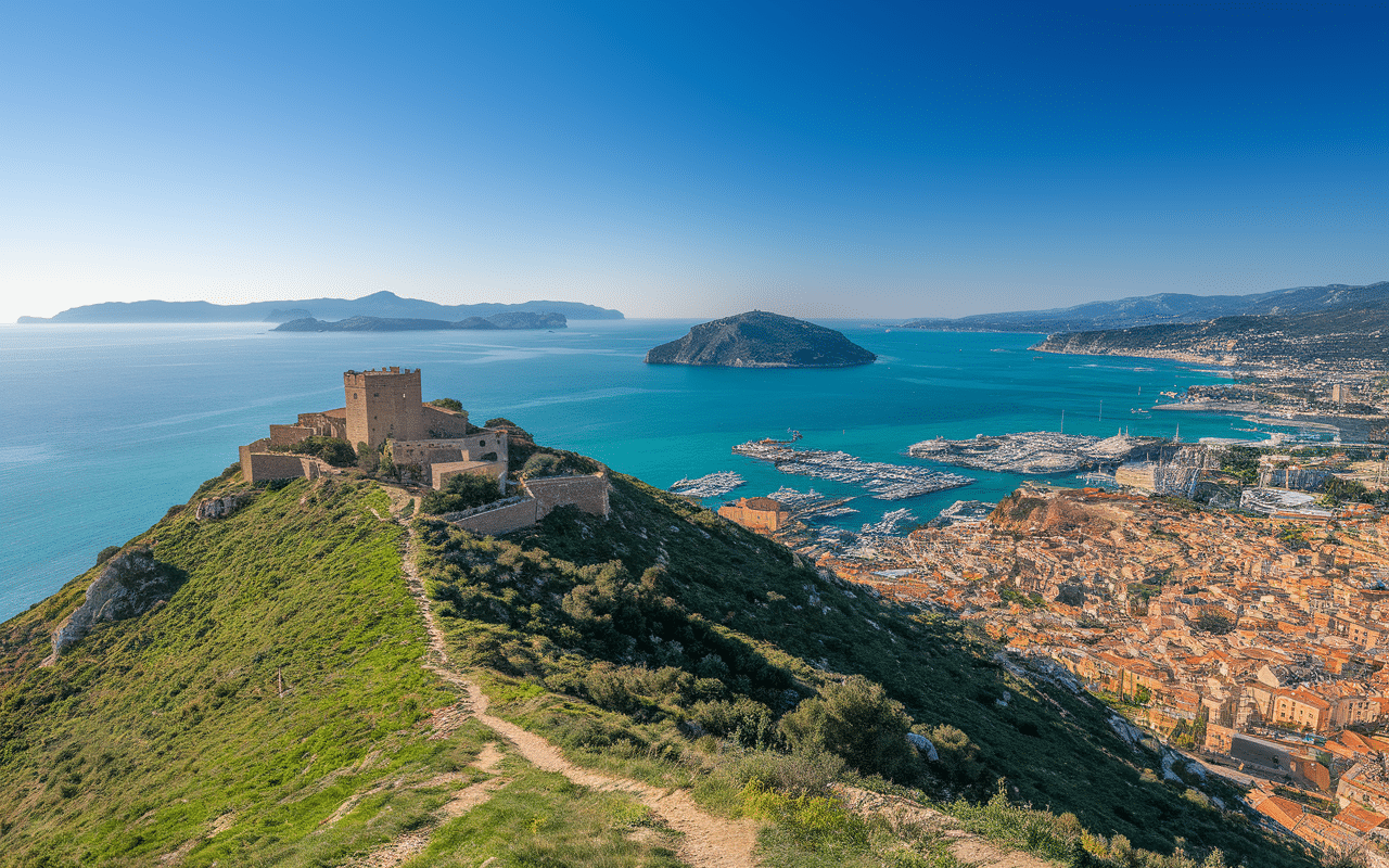Panorama Split colline Marjan vue mer