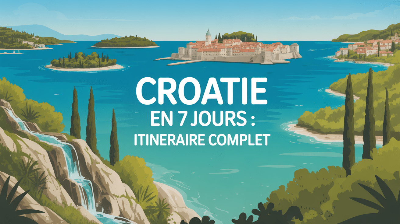 Panorama paysage Croatie que visiter en 7 jours