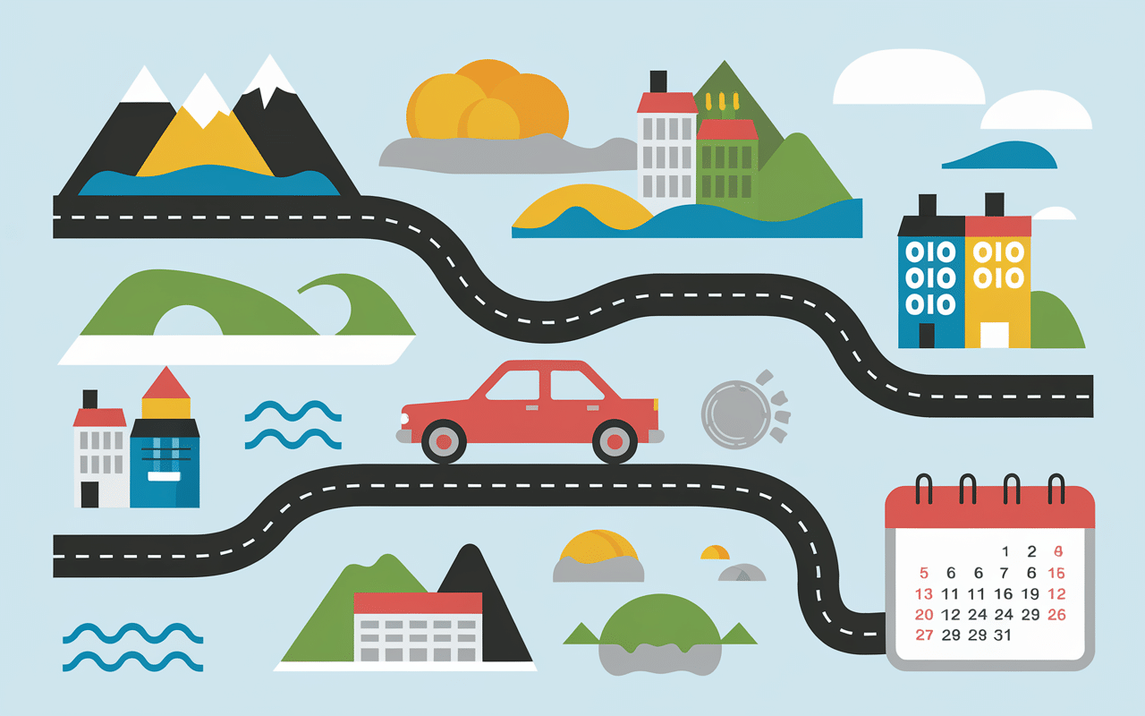 Carte itinéraire que visiter en Croatie en 7 jours