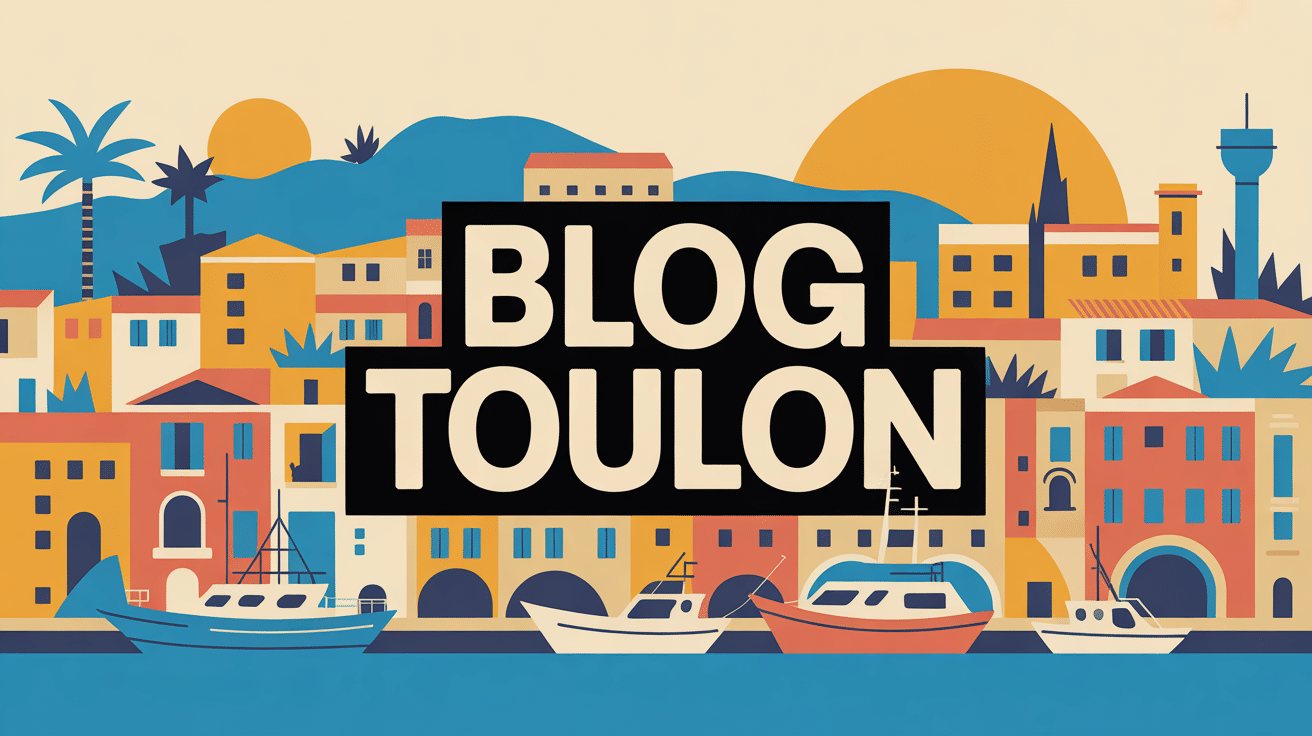 toulon blog illustration ville portuaire colorée méditerranée