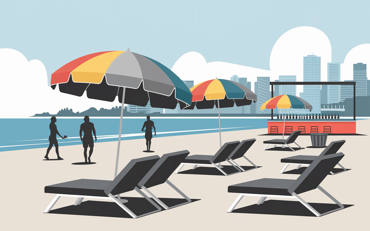 zadar plages plage urbaine galets et bar