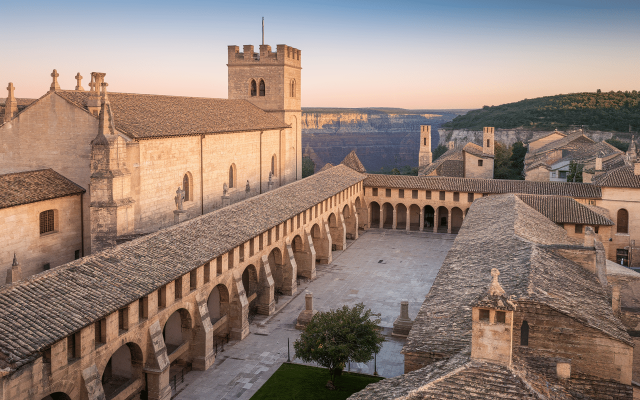 alquézar collégiale médiévale centre historique