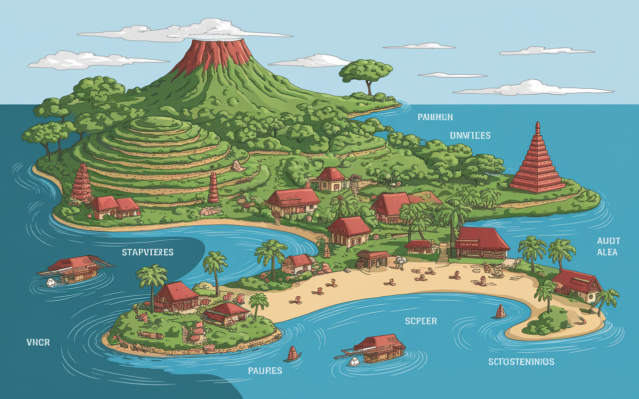 bali carte lieux à visiter principaux