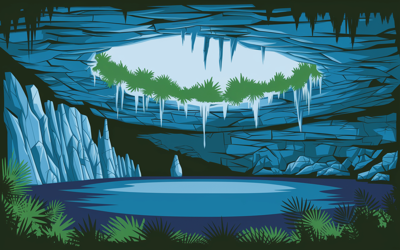 formation geologique coupe transversale cenote mexique