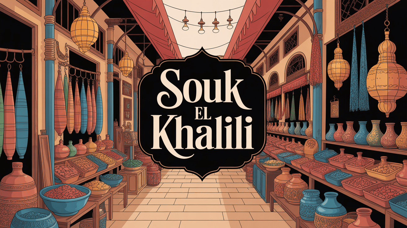 el khalili bazar traditionnel caire