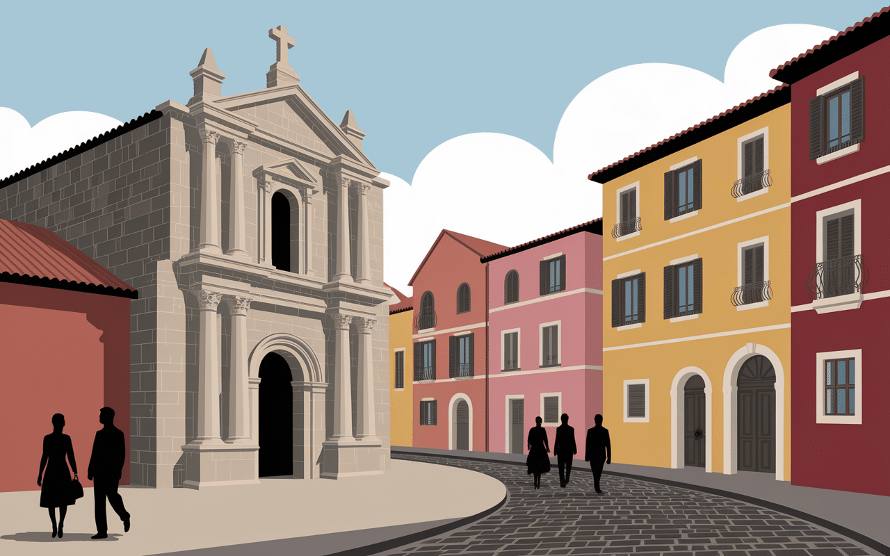 église romane et ruelles médiévales à gueberschwihr