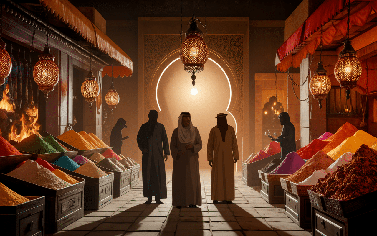 khan el-khalili cairo egypt souk marchands épices lanternes