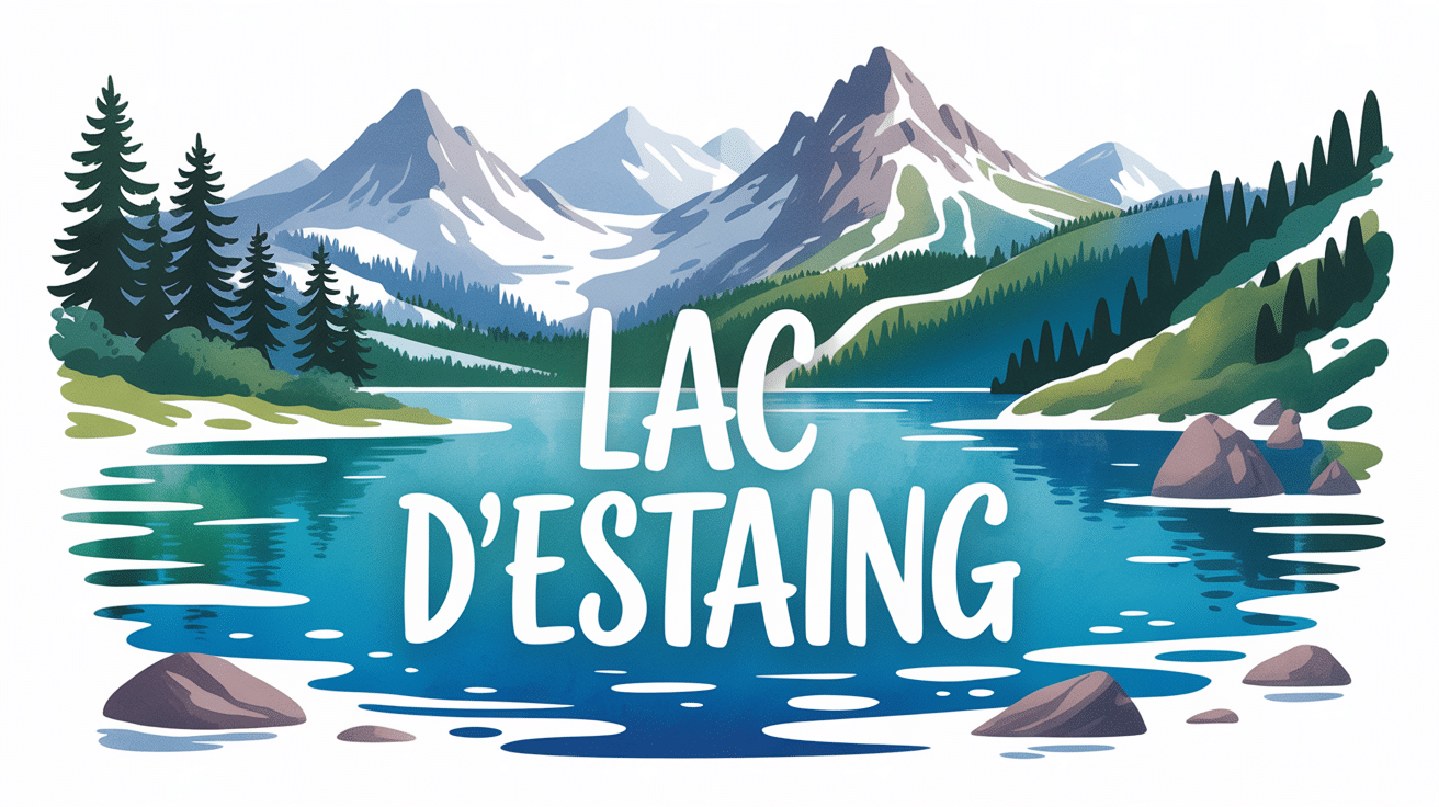 vue lac d'estaing eaux claires montagnes
