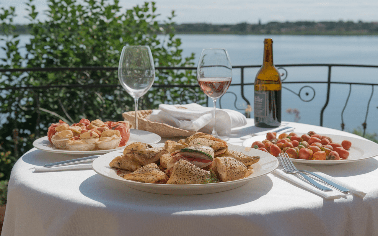 Table gastronomie Sicile pres plage du Stagnone Marsala