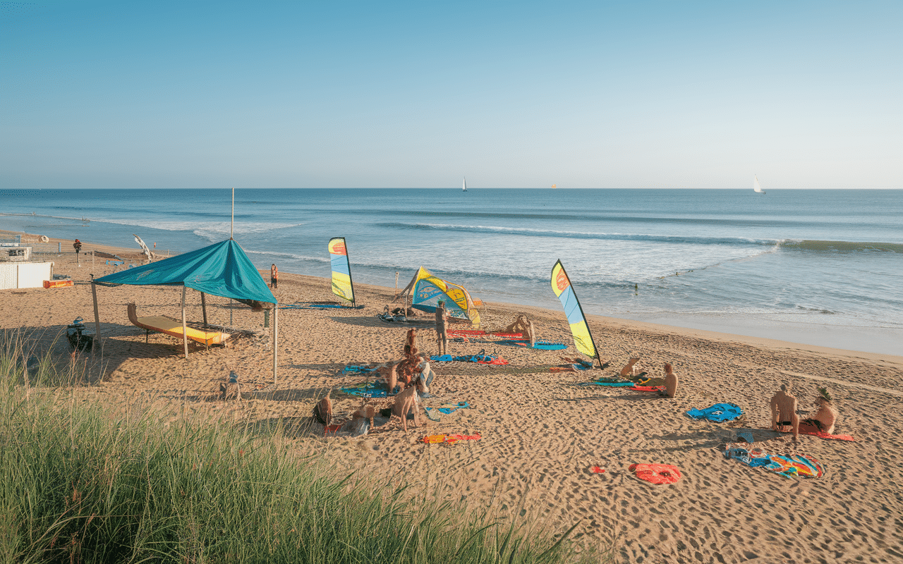 Activités plage Pontaillac surf et famille