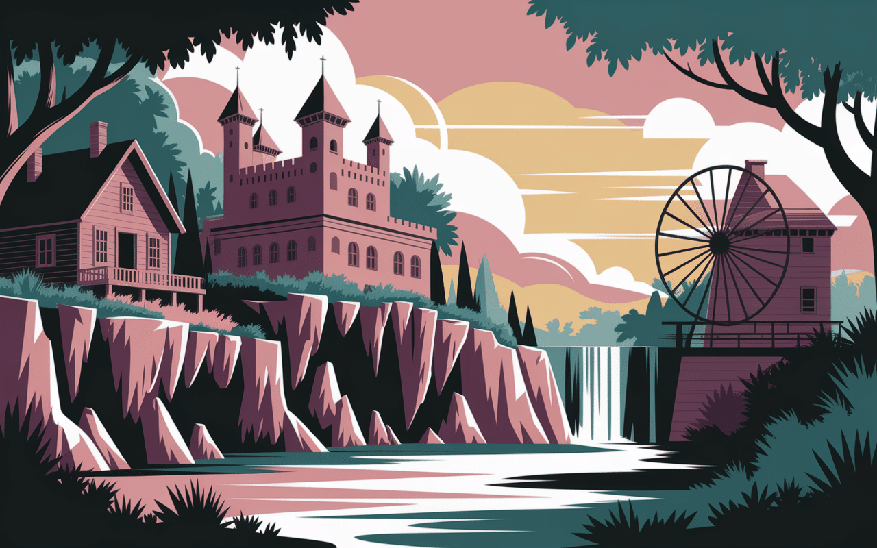 Château grotte cascade lieux insolites autour de moi