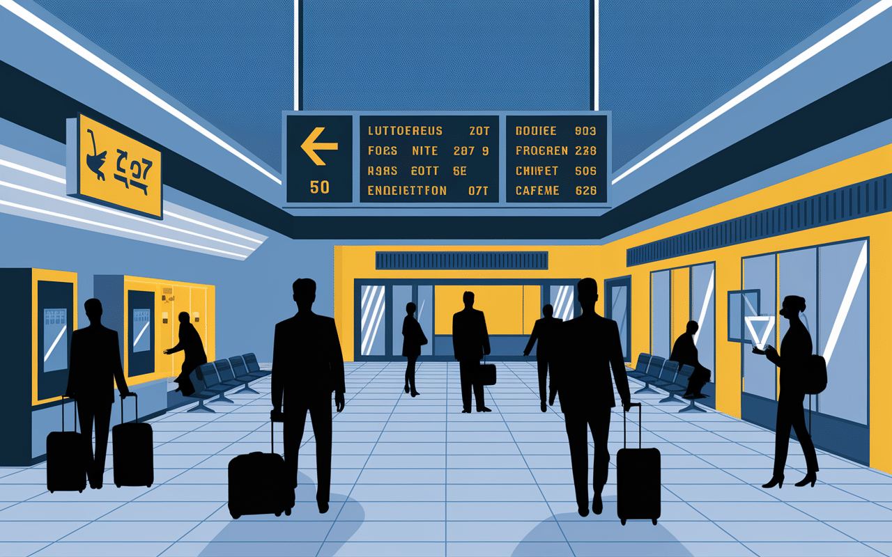 Intérieur terminal 3 services voyageurs