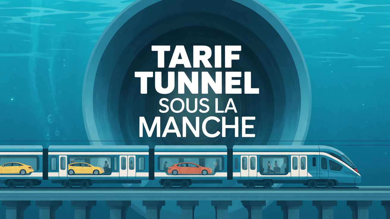 Tunnel sous la manche tarif avec train et voitures