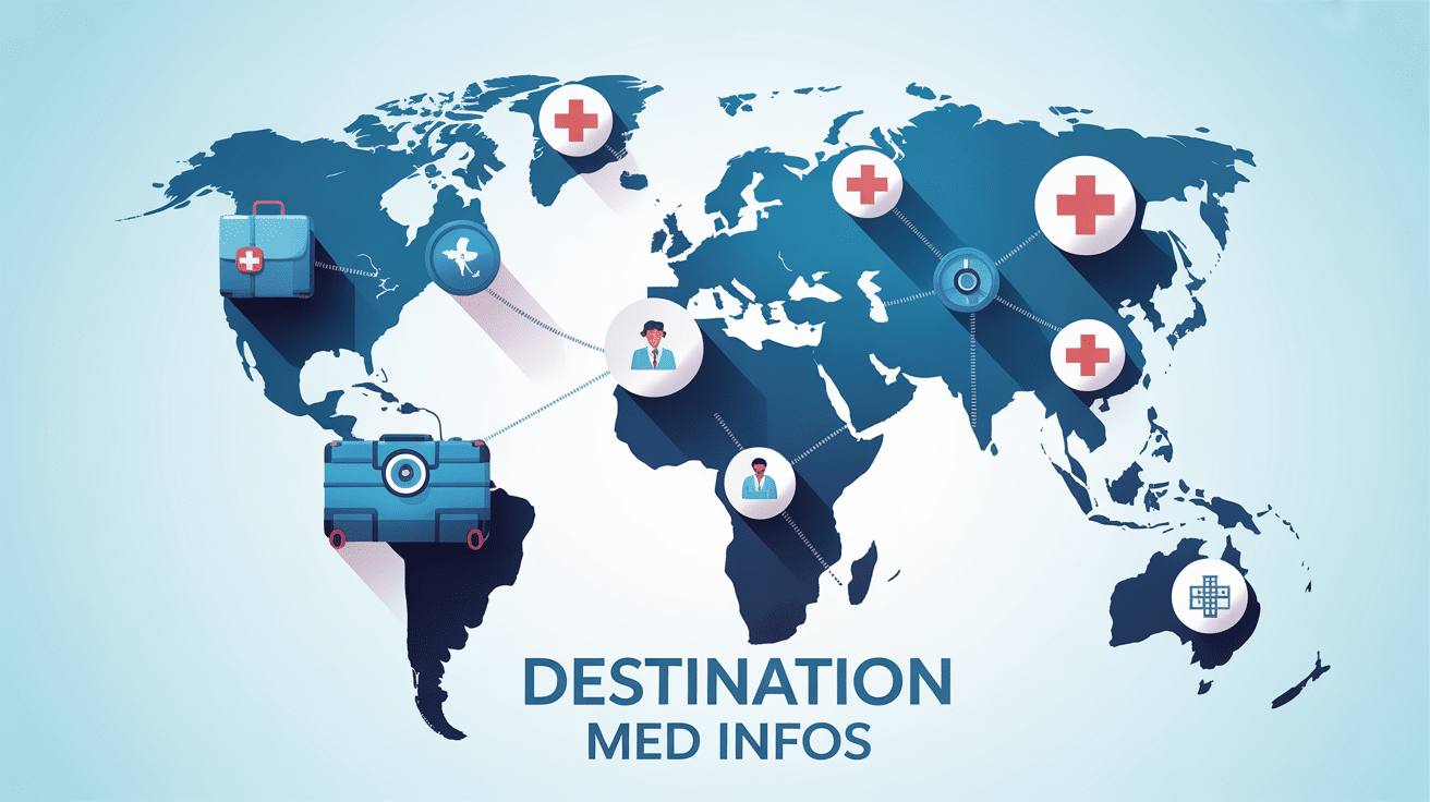 Carte du monde médicale Destination Med Infos