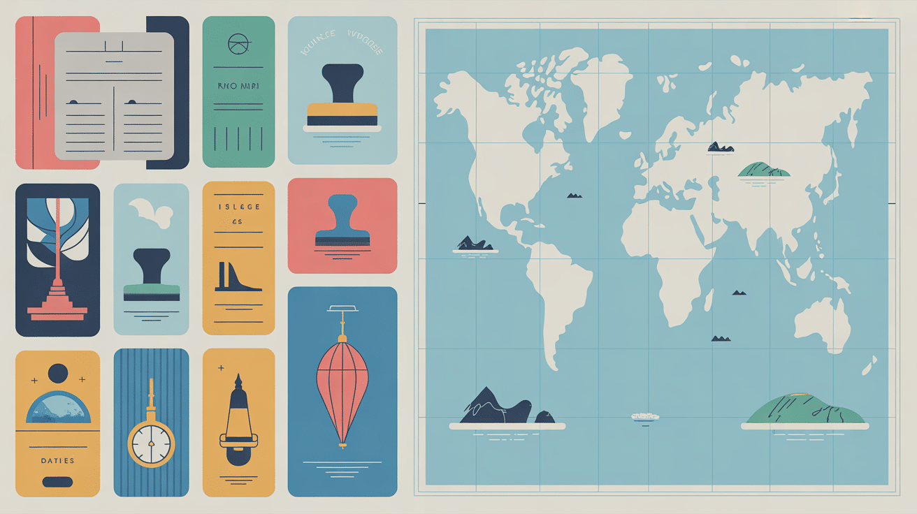 Documents de voyage et tampons Destination Med Visas