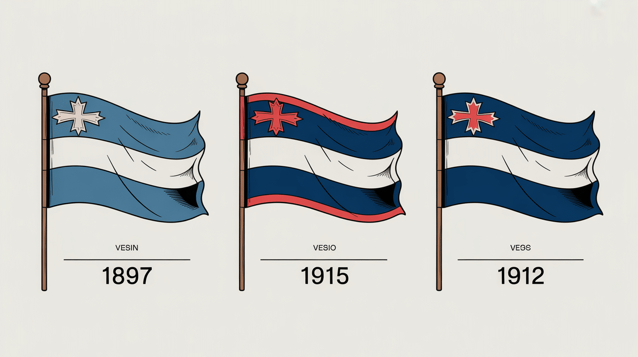 evolution du drapeau islande à travers le temps