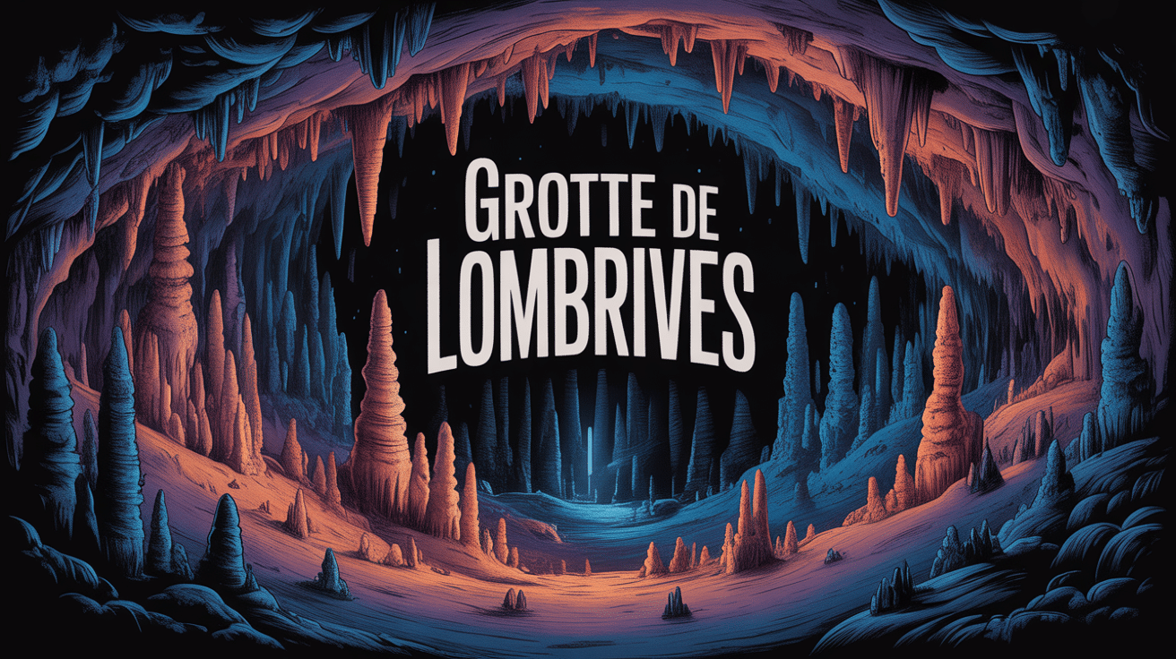 Illustration grotte de Lombrives immense caverne stalactites