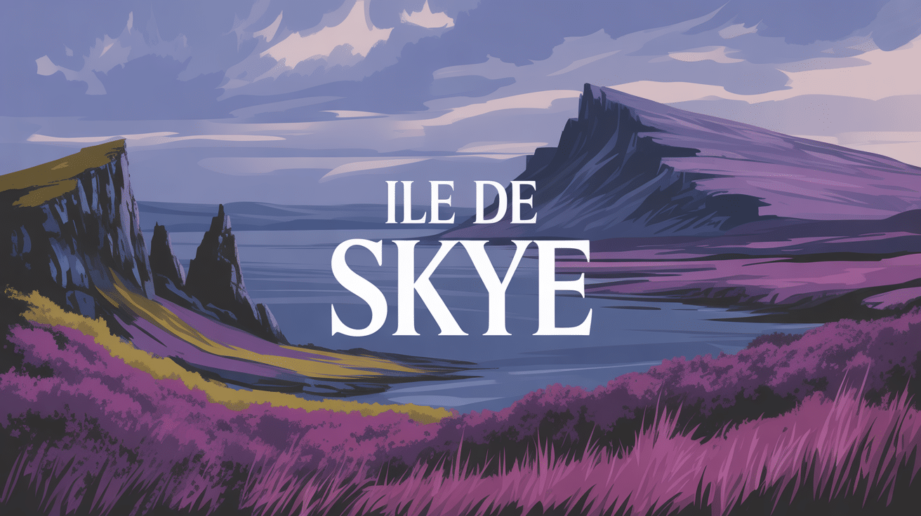 vue dramatique ile de skye falaises montagne