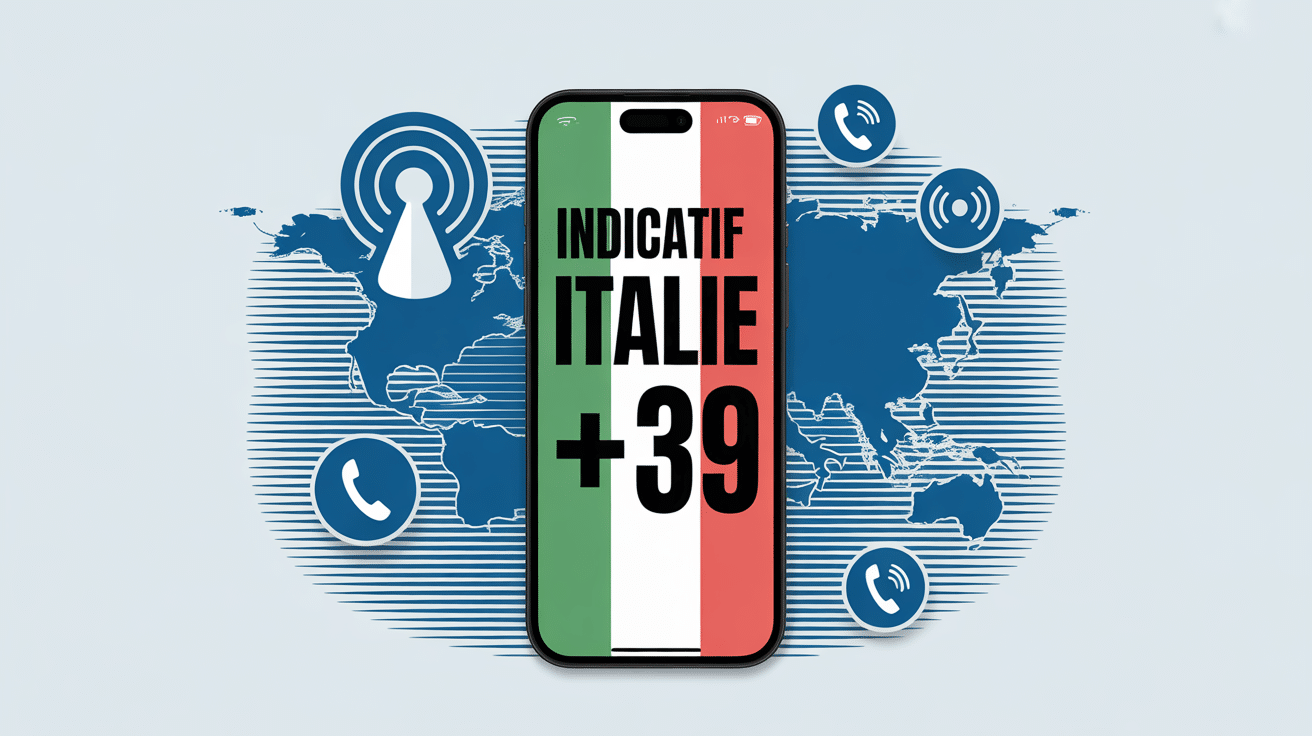 illustration indicatif italie smartphone