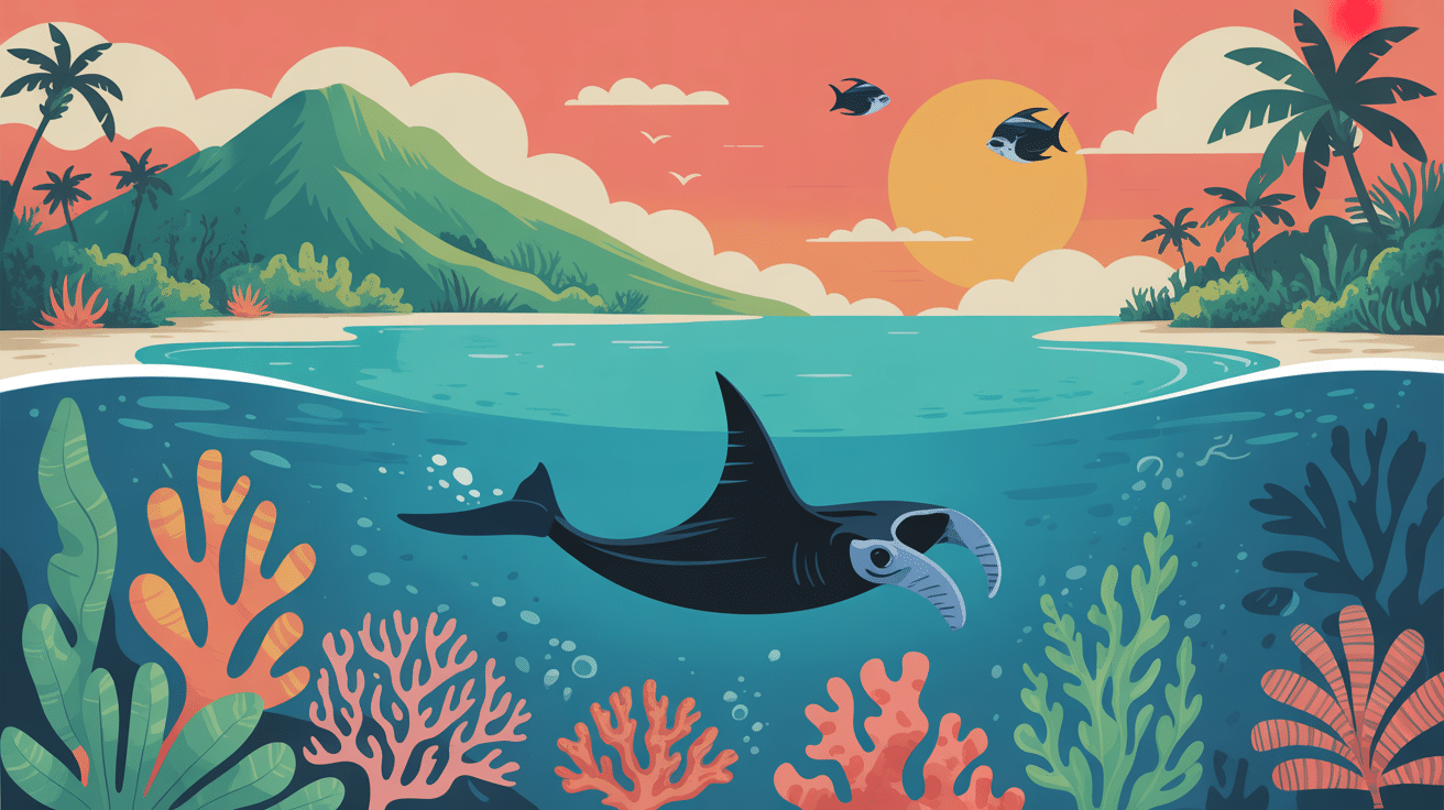 Lagon et montagnes de Maupiti