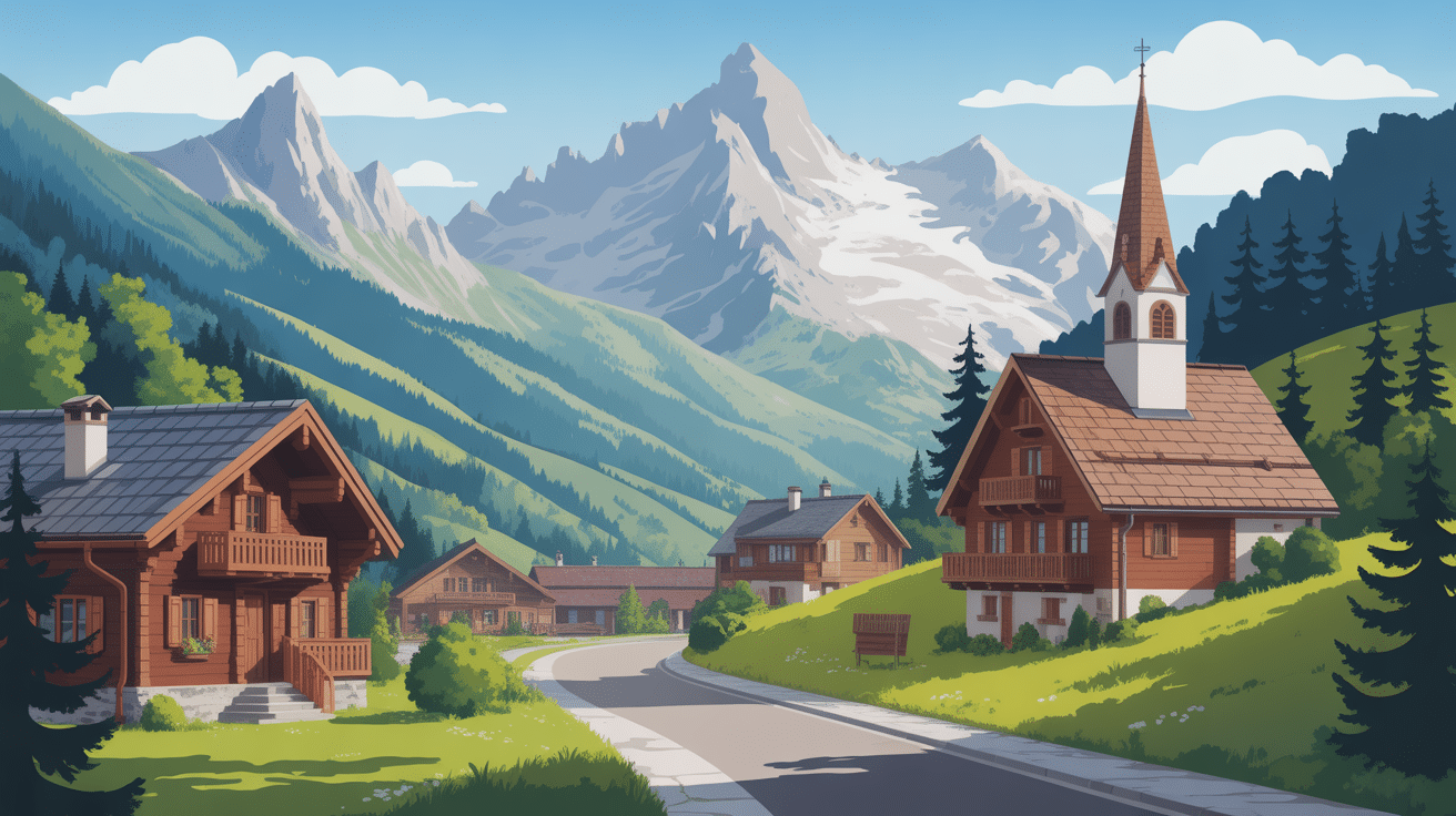village typique mont saxonnex chalet bois