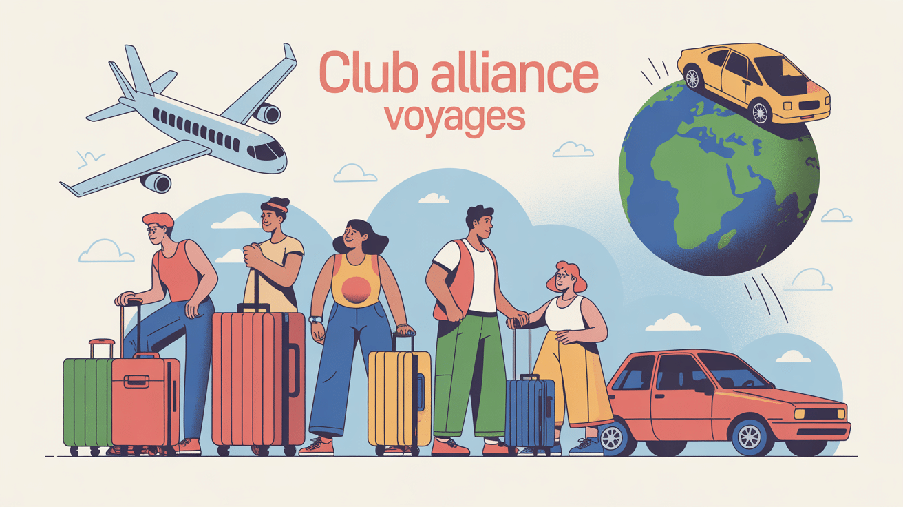 illustration club alliance voyages voyage en groupe