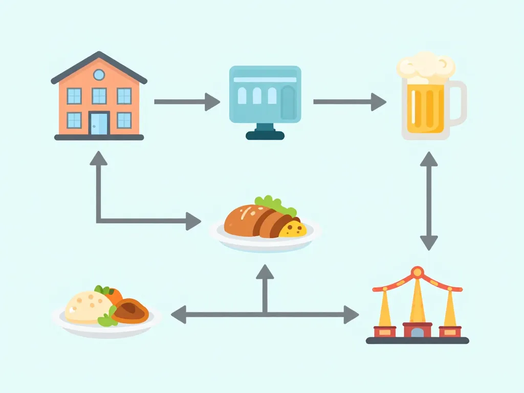 Schéma organisation séjour oktoberfest 2024 hébergement et transport