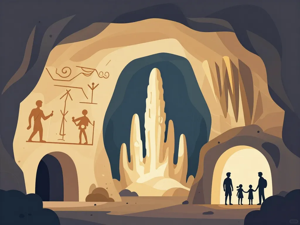 Diagramme des principaux types de grotte ardeche, cavernes et visiteurs