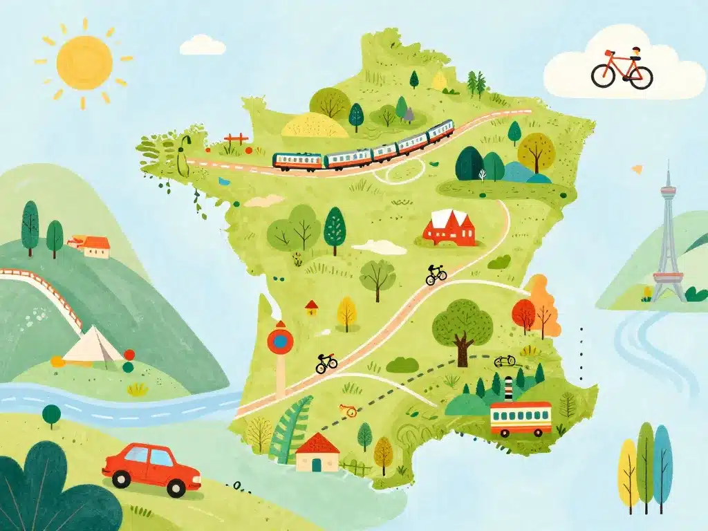 Itinéraires traverser la France du nord au sud