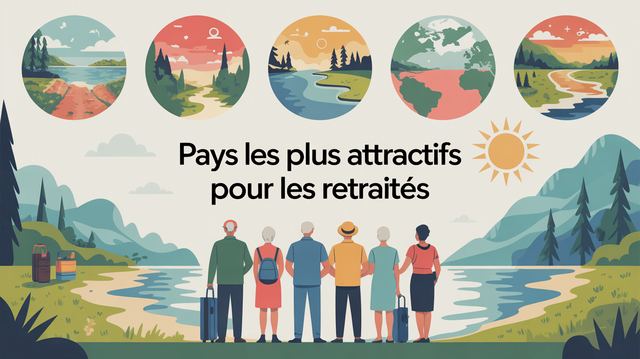 Illustration des 10 pays qui attirent le plus de retraités