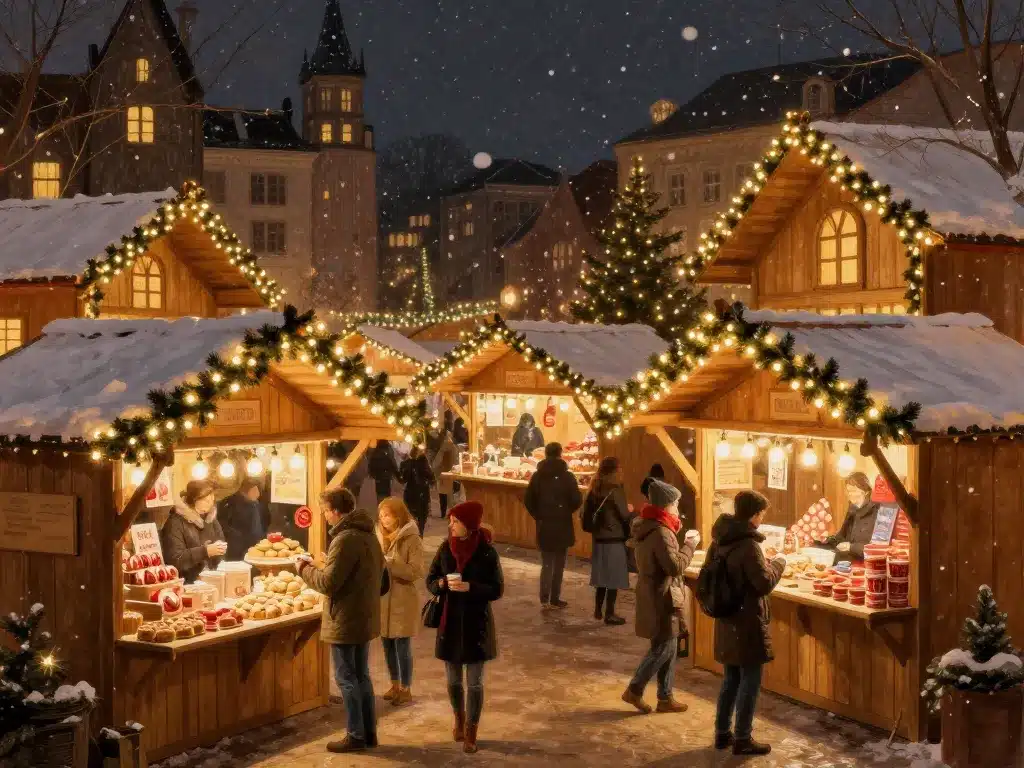 Ambiance chalets specialites marche de noel bordeaux