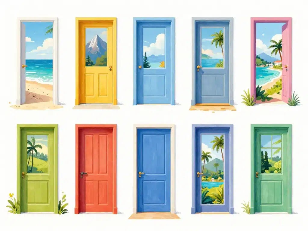 Symboles des 10 pays qui attirent le plus de retraités dans le monde