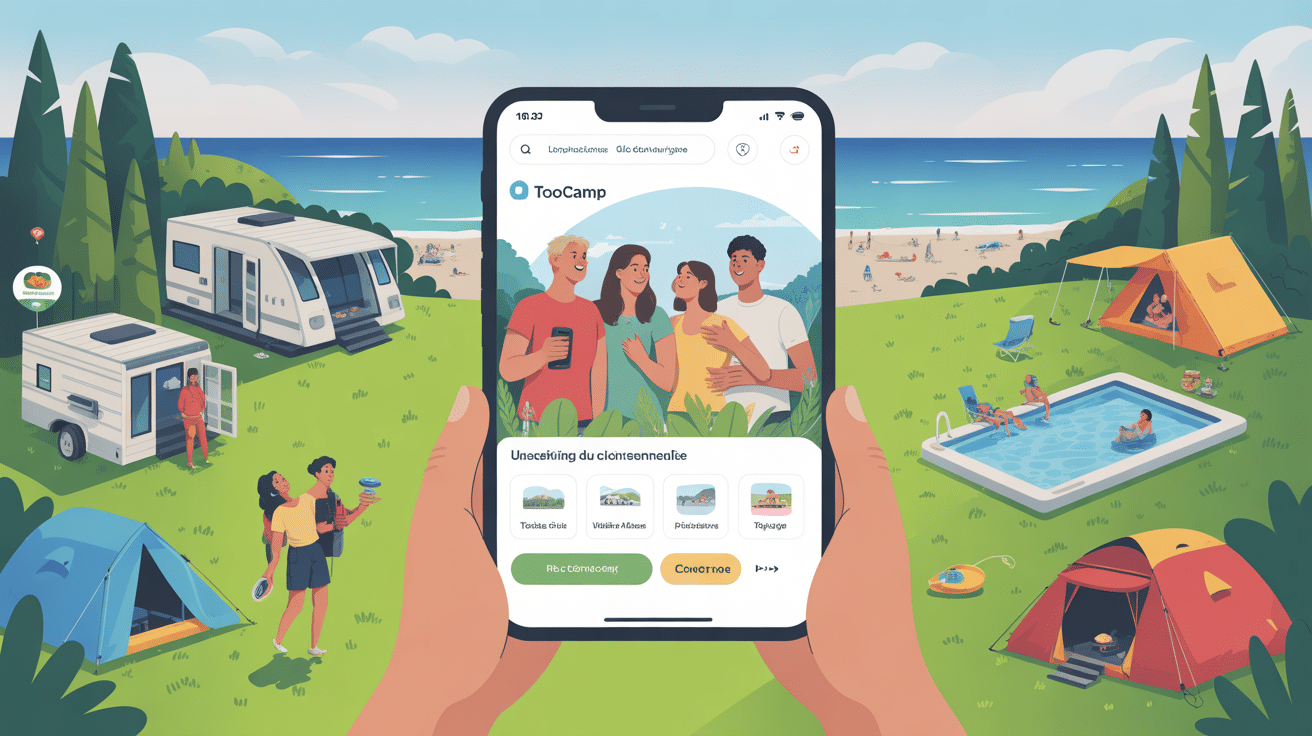 illustration toocamp plateforme camping numérique