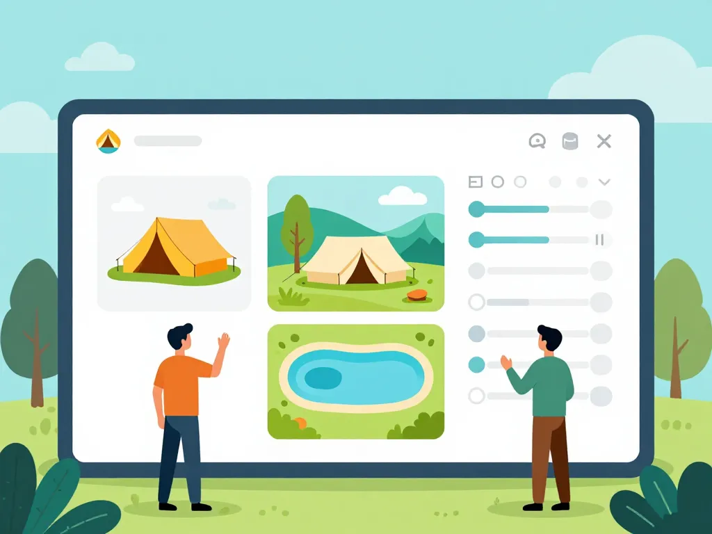 toocamp comparaison campings interface interactive