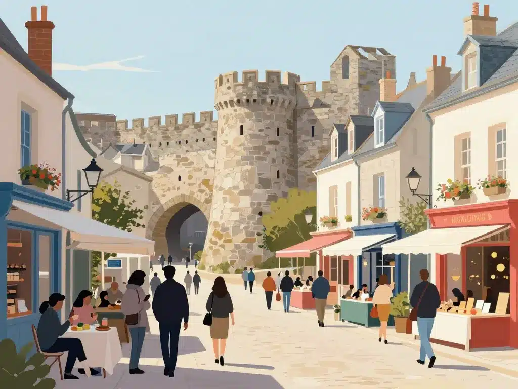 ambiance ville close concarneau commerces gastronomie