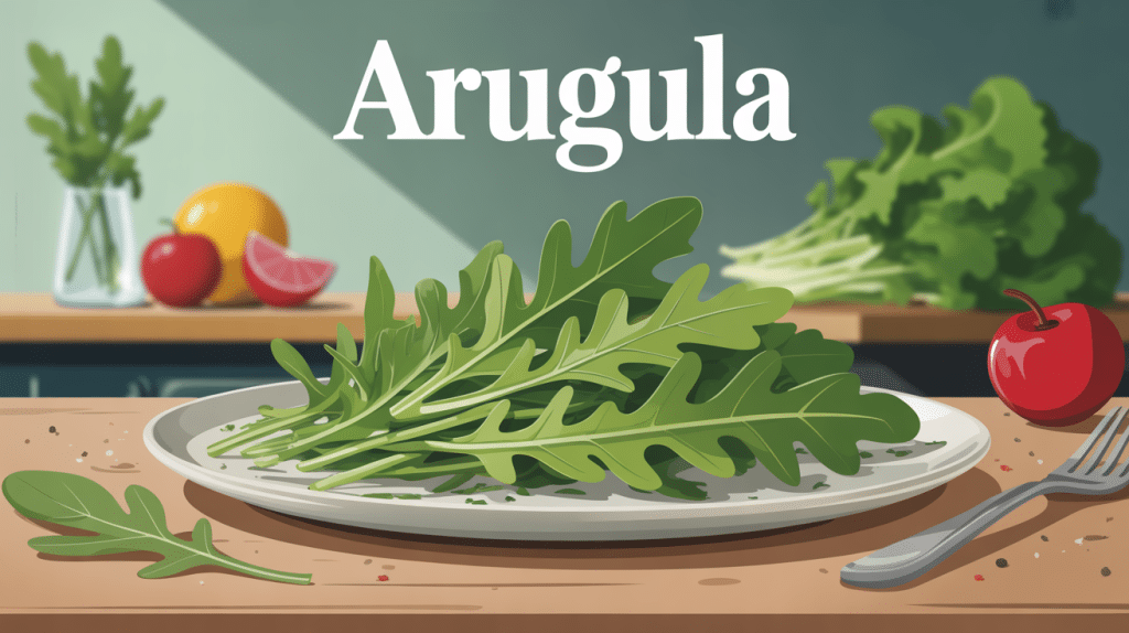 arugula stylisée assiette moderne