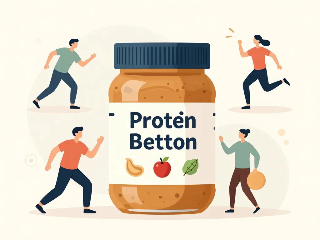 beurre de cacahuète santé nutrition illustration