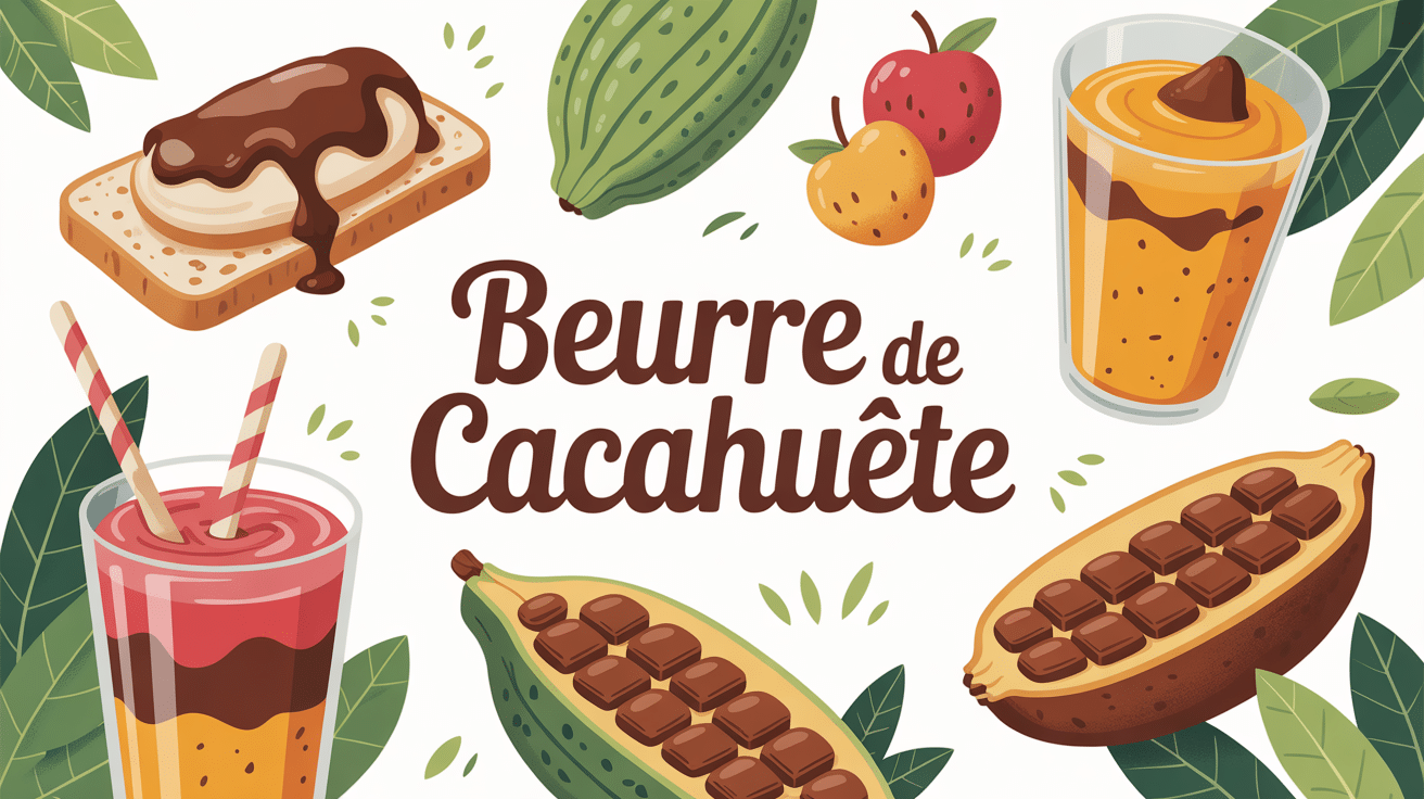 illustration beurre de cacahuète usages nutrition