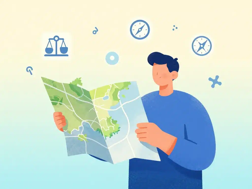 lire carte de Bretagne symboles et légende explication